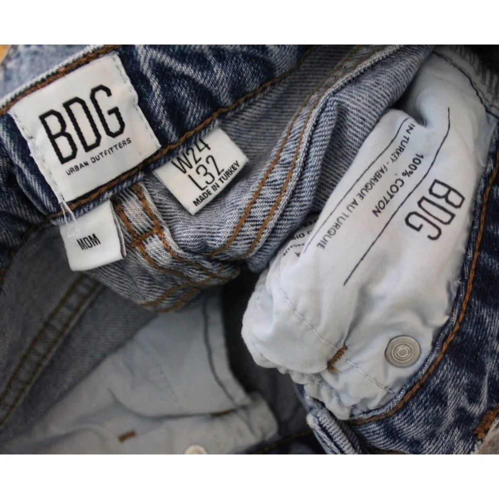 BDG Mom Pintuck Pleated Jeans 24 x 32 Preowned Vintage Look - Picture 11 of 11